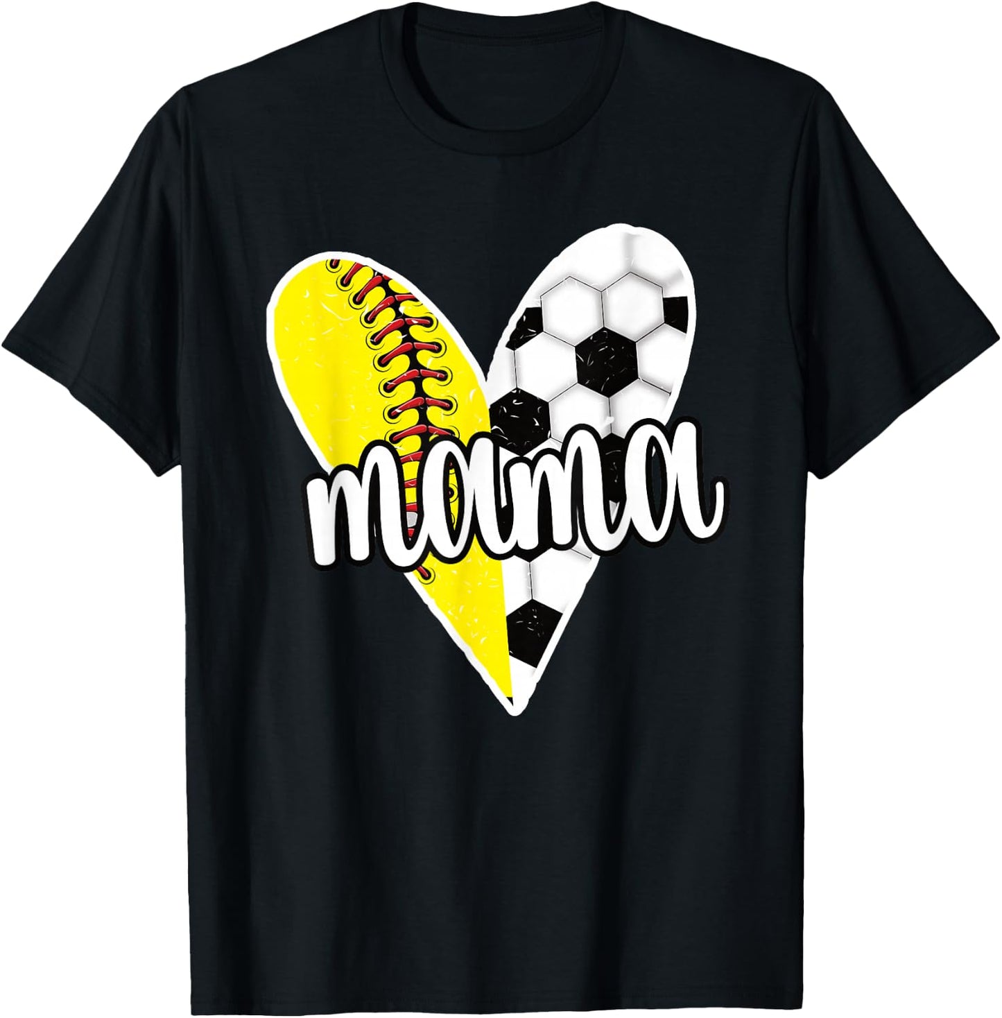 Baller Mama Proud Soccer Softball Player Ball Mom T-Shirt - T-Shirt | Black