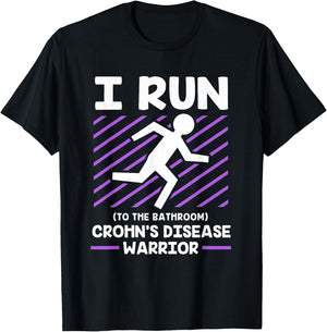 IBD Crohns Disease Awareness Funny Crohns Warrior T-Shirt - T-Shirt | Black