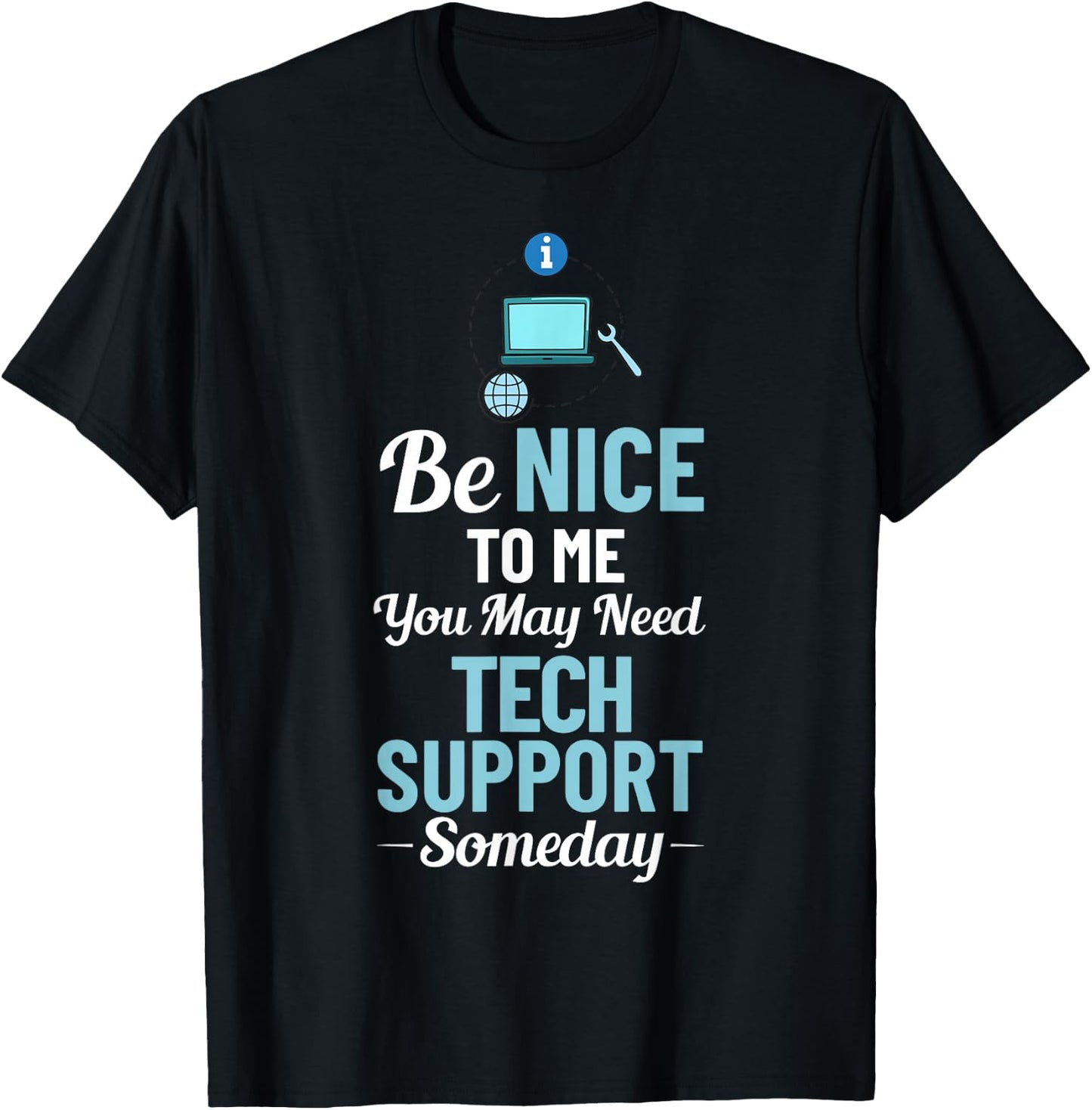 Tech Support IT Technical Engineer Helpdesk T-Shirt - T-Shirt | Black