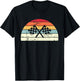 Vintage Racing Sunset Men Women distressed Sunrise T-Shirt - T-Shirt | Black