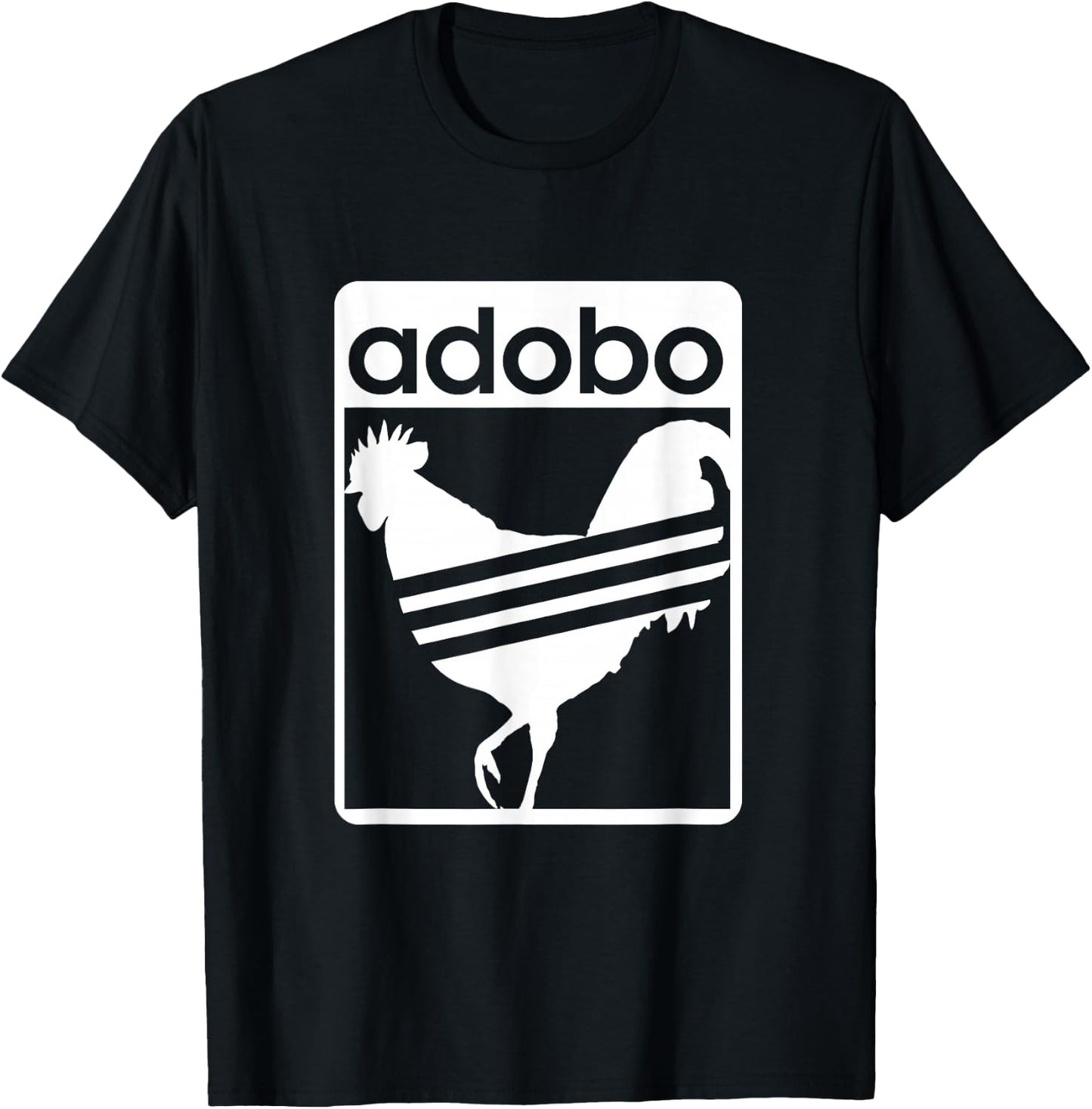 Pinoy Shirt Chicken Adobo Funny Filipino Shirt T-Shirt - T-Shirt | Black