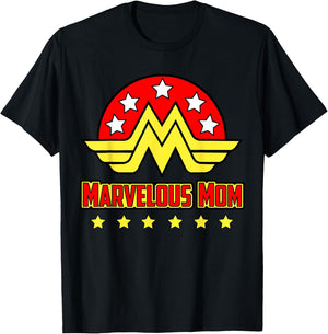 Marvelous Mom shirt Superhero mom T-Shirt - T-Shirt | Black