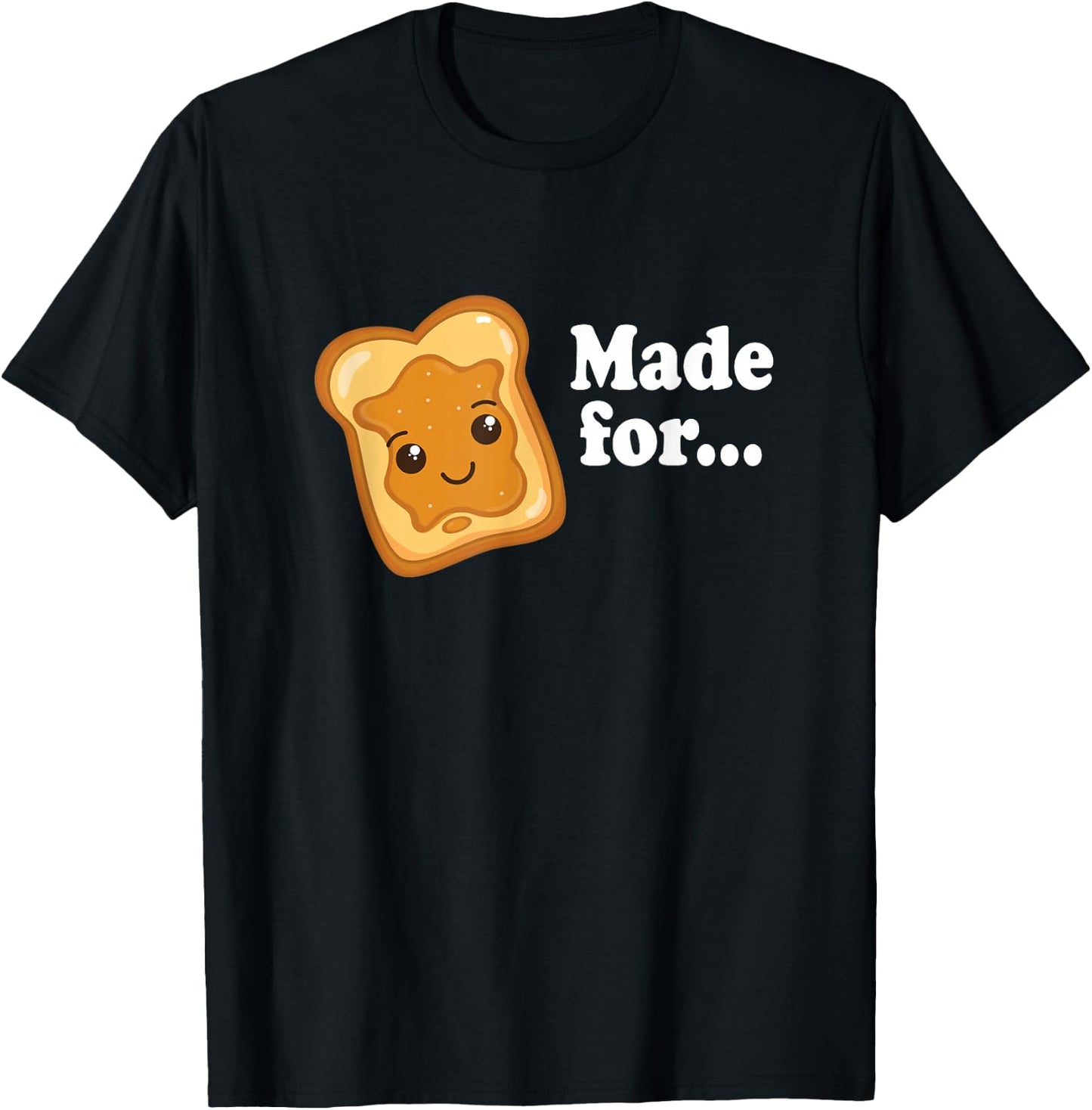 Jelly & Peanut Butter Men Women Valentine Matching Couple T-Shirt - T-Shirt | Black