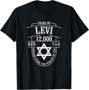 Revelation 7:4-8 / Tribe of Levi / 12,000 Saved T-Shirt - T-Shirt | Black