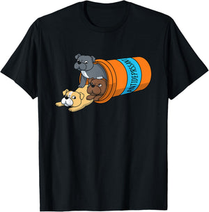 Antidepressant Pitbull T-Shirt - T-Shirt | Black