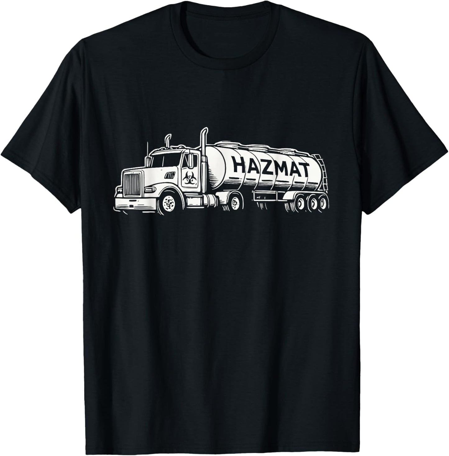 Hazmat Tanker Truck T-Shirt - T-Shirt | Black
