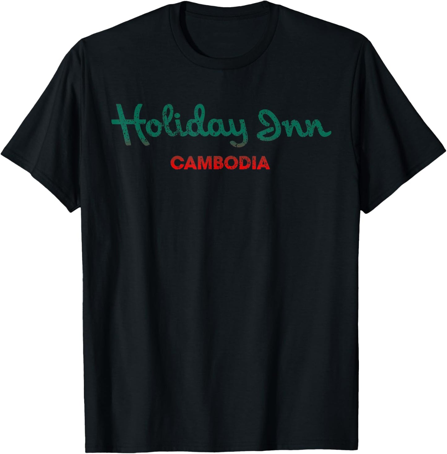 Vintage Holiday in Cambodia T-Shirt - T-Shirt | Black