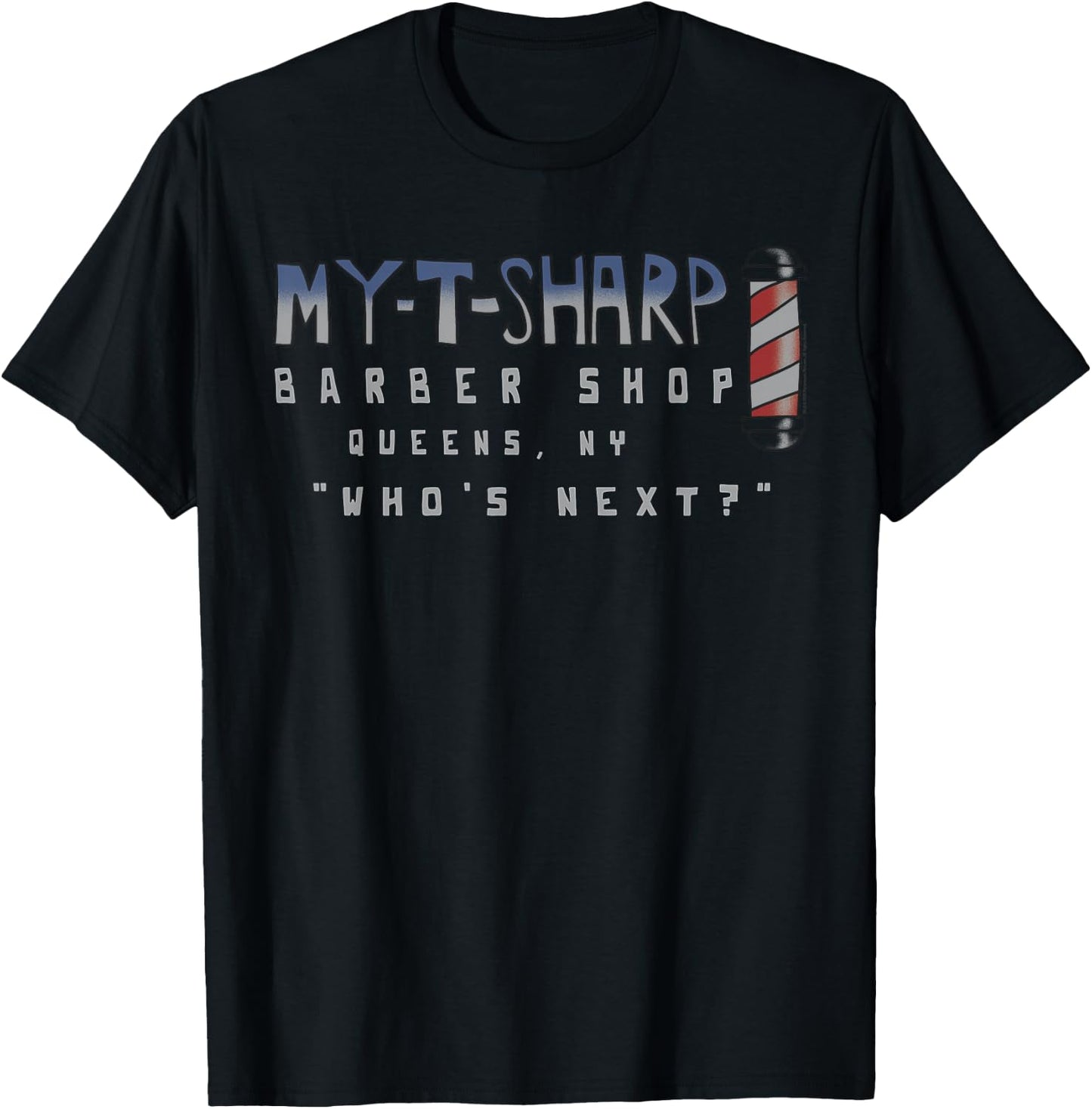 My-T-Sharp Barbershop Coming to America T-Shirt - T-Shirt | Black