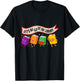 Librarian Let's All Go To The Library Cute Groovy Book Lover T-Shirt - T-Shirt | Black