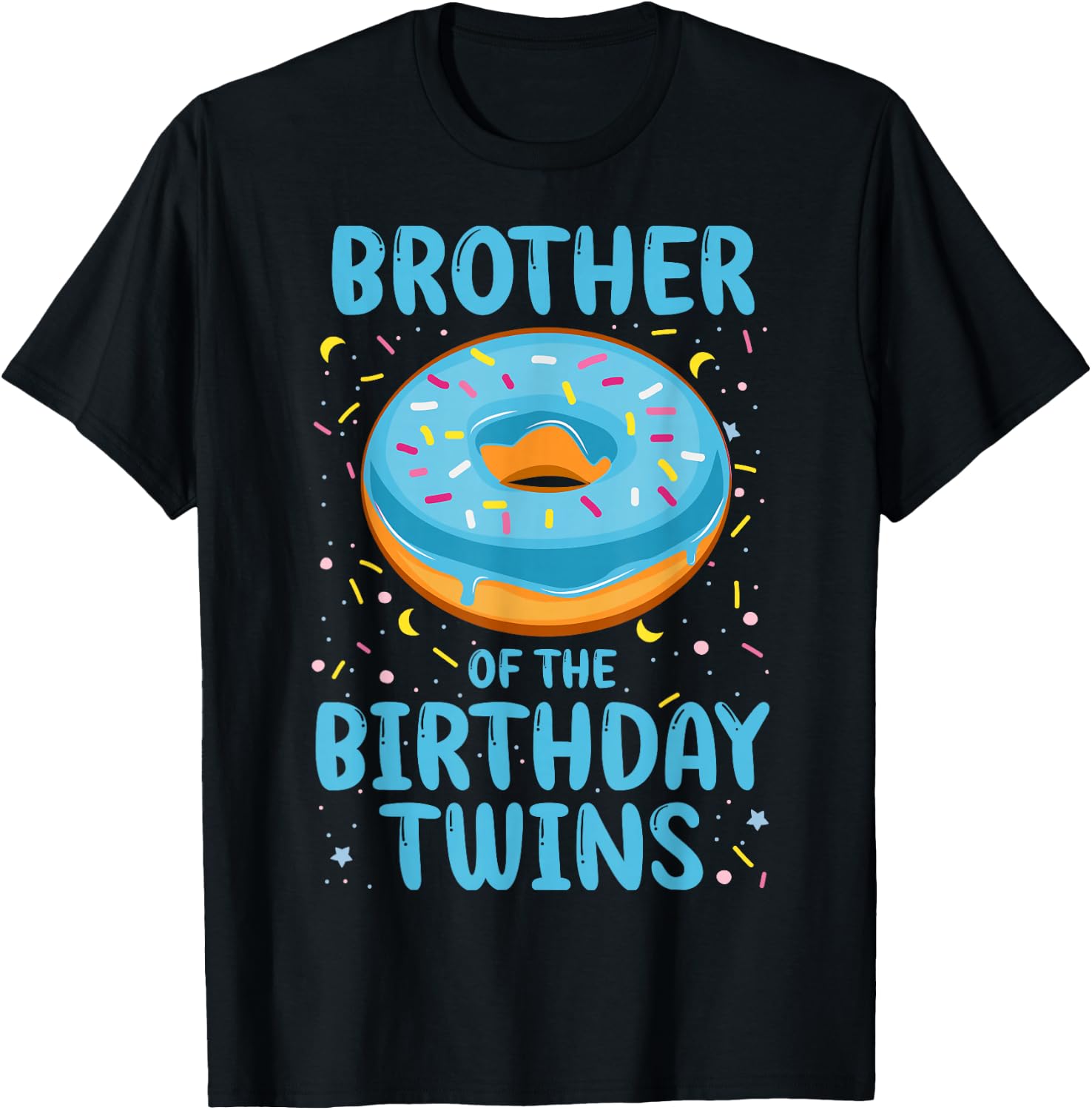 Brother of the Birthday Twins T-Shirt - T-Shirt | Black