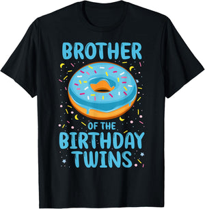 Brother of the Birthday Twins T-Shirt - T-Shirt | Black