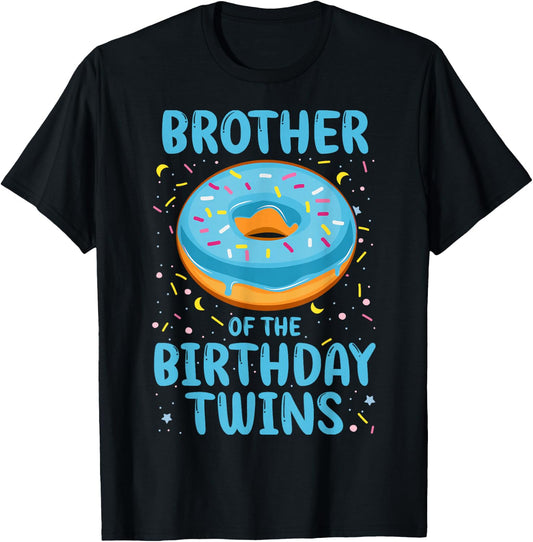 Brother of the Birthday Twins T-Shirt - T-Shirt | Black