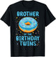 Brother of the Birthday Twins T-Shirt - T-Shirt | Black