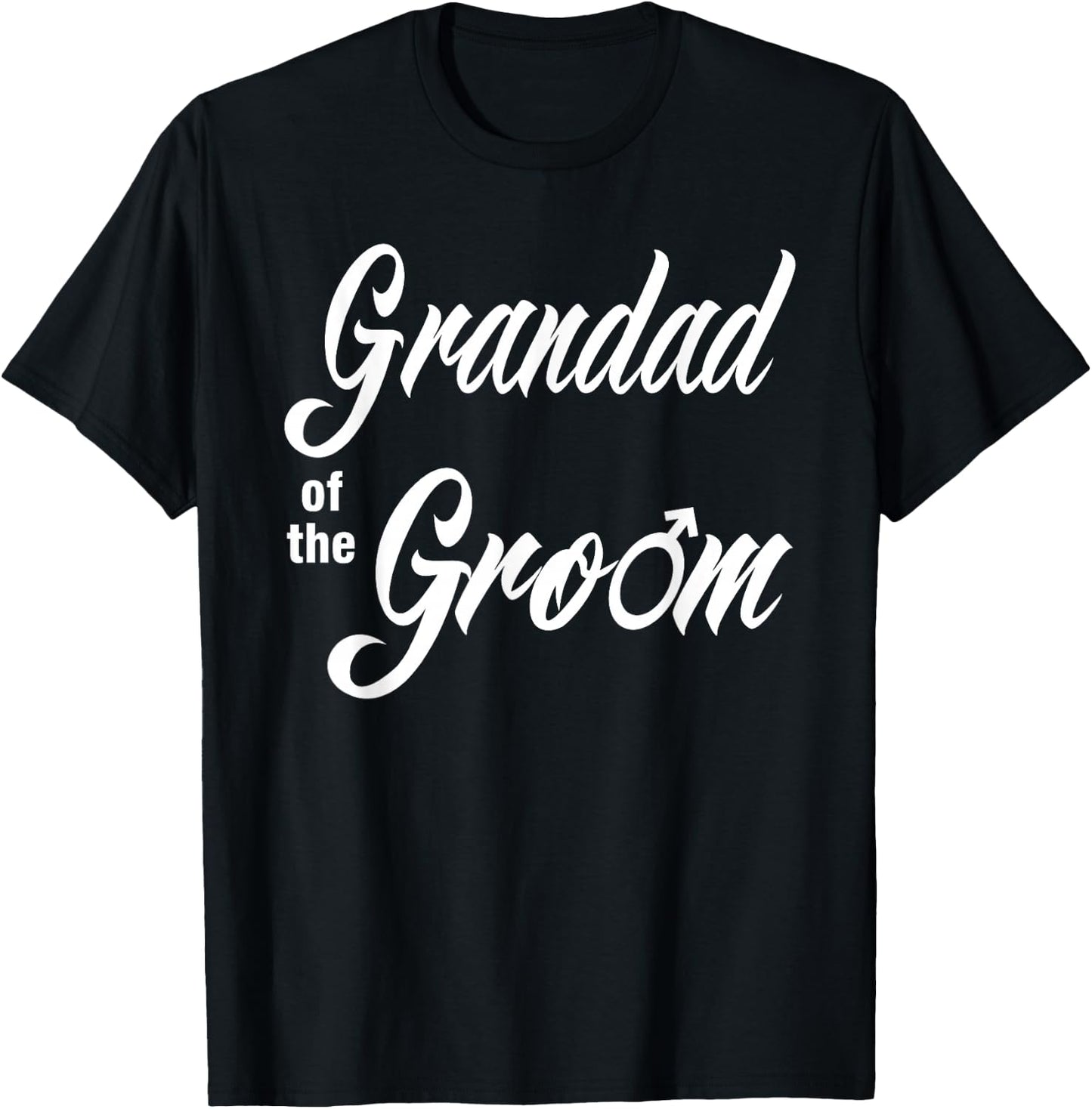 Grandad of the Groom Wedding Party Matching Bridal Party T-Shirt - T-Shirt | Black