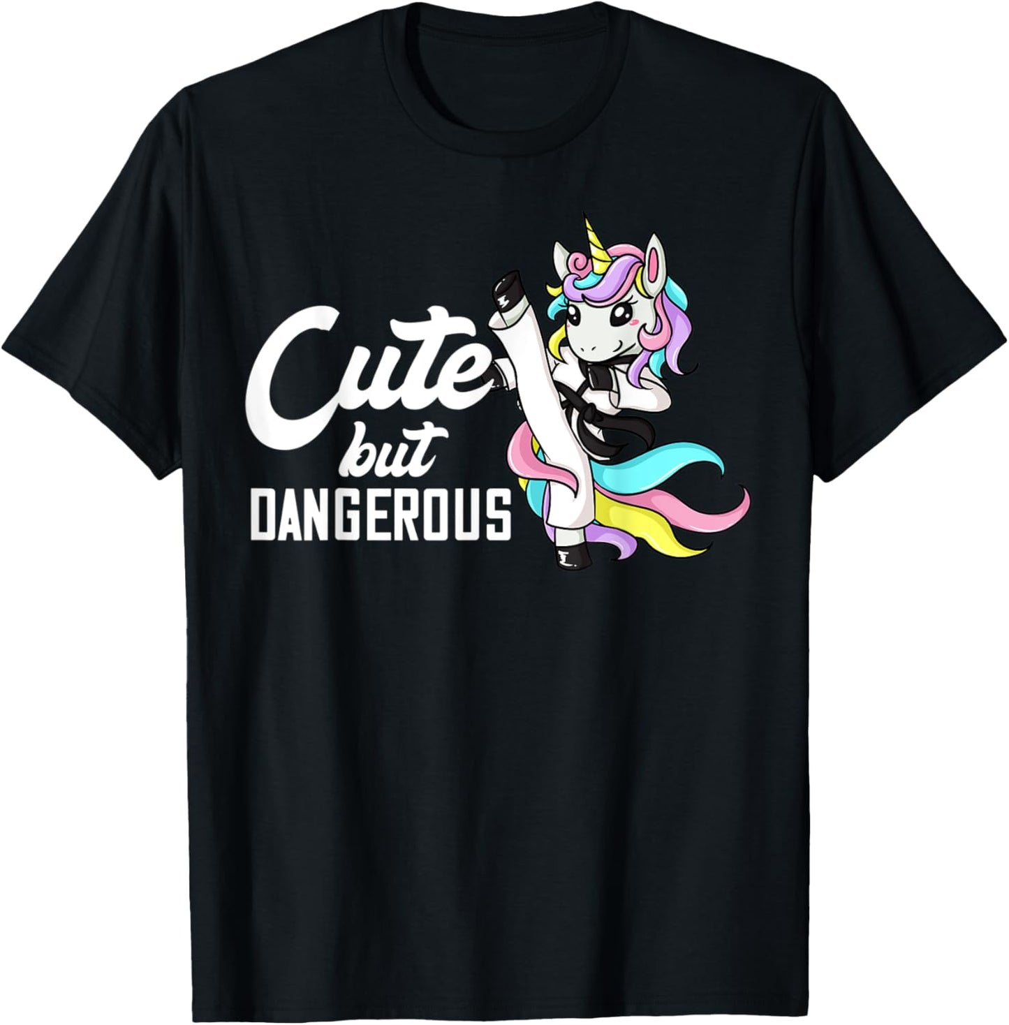Cute But Dangerous Gift BJJ MMA Boxing T-Shirt - T-Shirt | Black