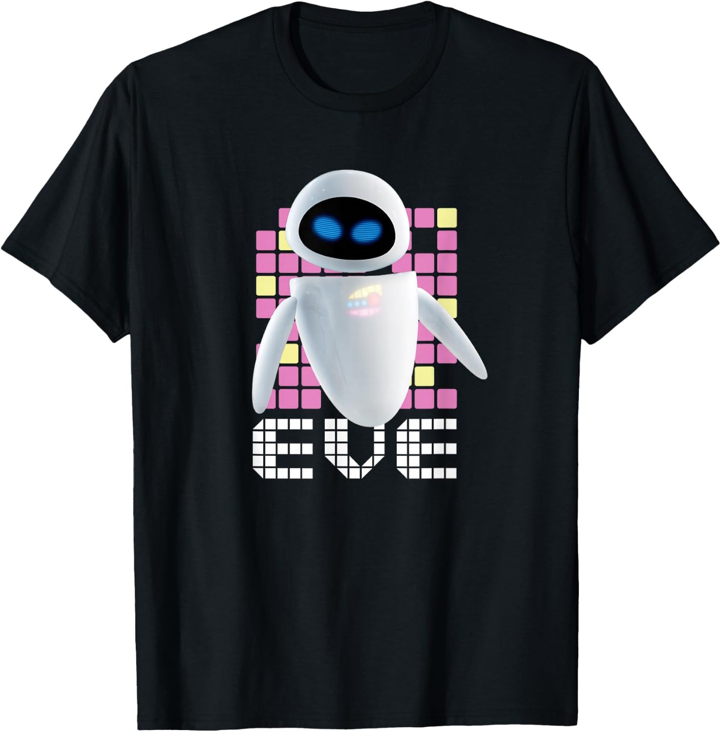 Disney Pixar WALL-E Geometric EVE T-Shirt - T-Shirt | Black