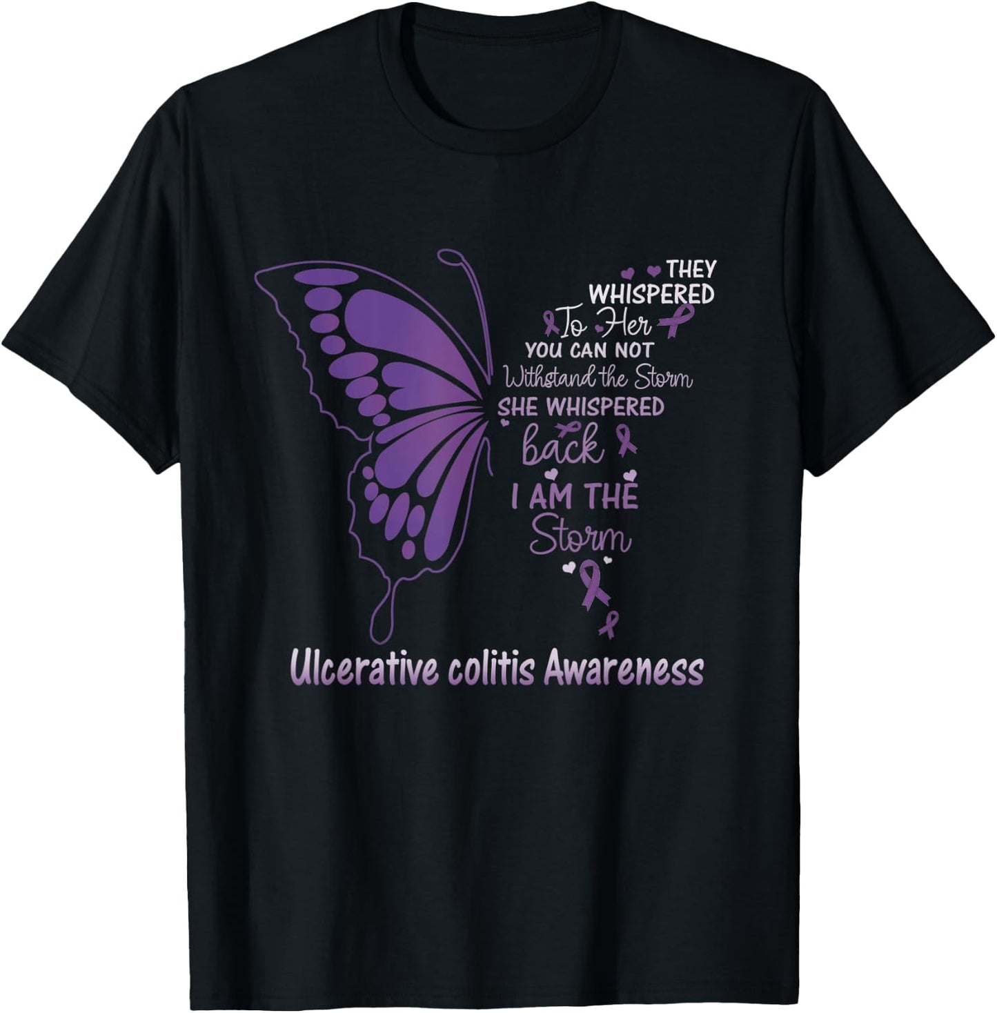 Ulcerative Colitis I am the Storm T-Shirt - T-Shirt | Black