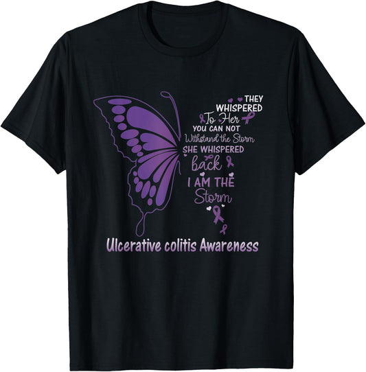 Ulcerative Colitis I am the Storm T-Shirt - T-Shirt | Black
