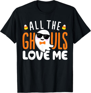 All The Ghouls Love Me Halloween Costume Toddler Boy Men T-Shirt - T-Shirt | Black