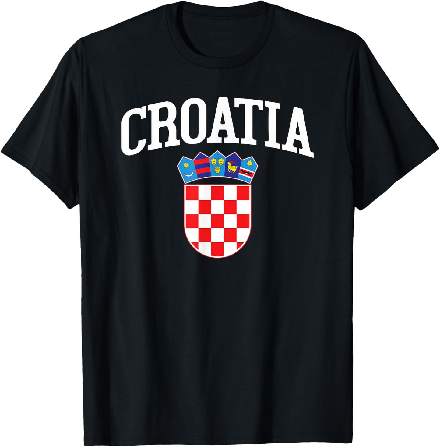 Hrvatska Croatian Croatia Flag Gift Croats T-Shirt - T-Shirt | Black