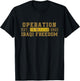 Operation Iraqi Freedom OIF Veteran Combat US Flag T-Shirt - T-Shirt | Black
