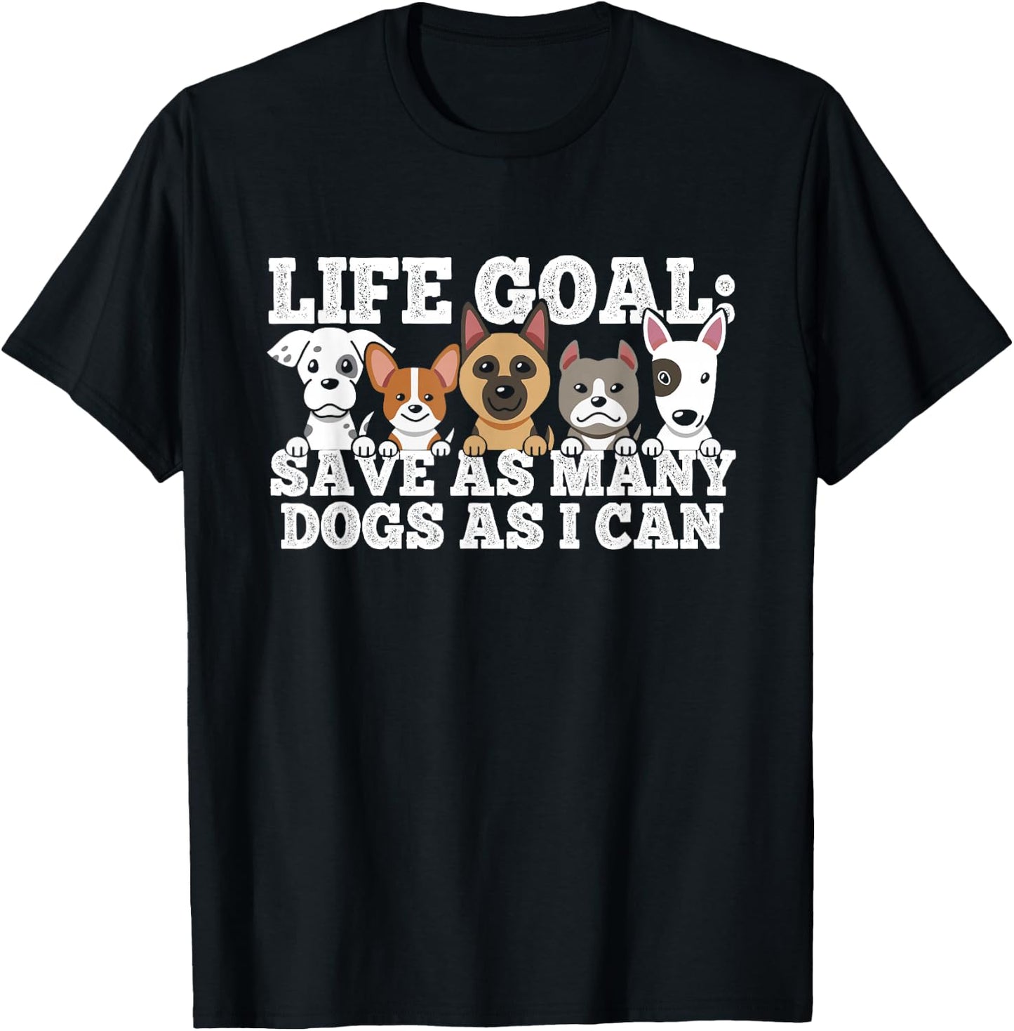 Animal Shelter Dog Rescue Dog Rescue Animal Protection - Dog Home T-Shirt - T-Shirt | Black