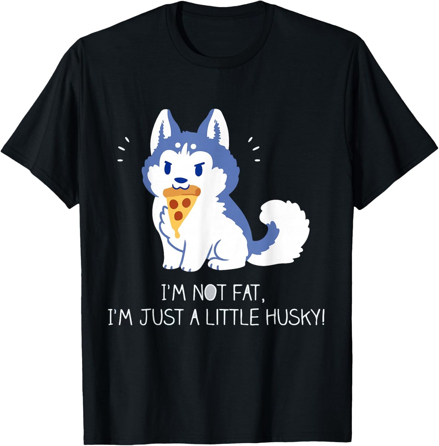 I'm not fat, I'm just a little husky! Women T-Shirt - T-Shirt | Black