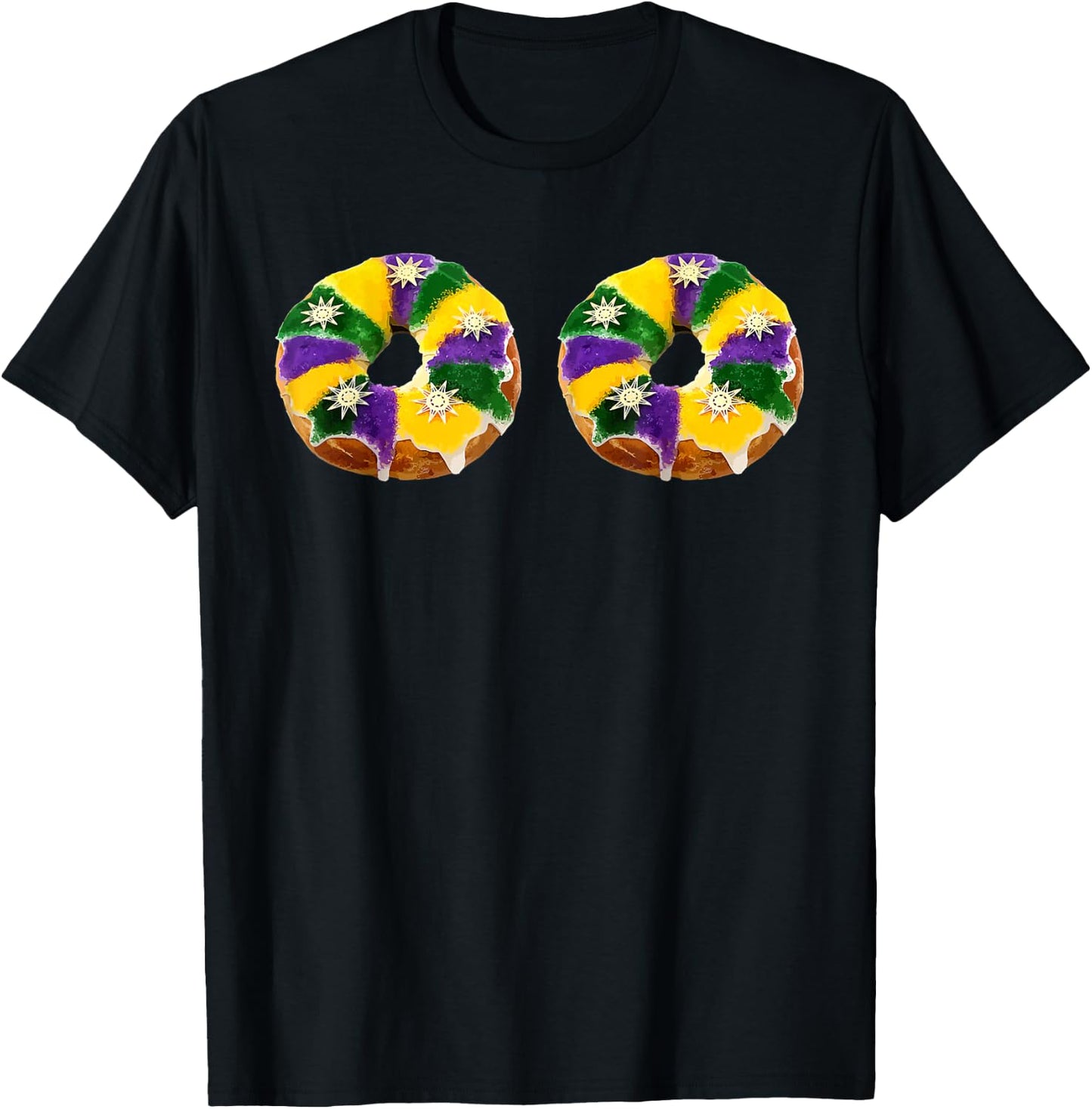 Mardi Gras Shirts 2022 Women King Cake Lovers T-Shirt - T-Shirt | Black