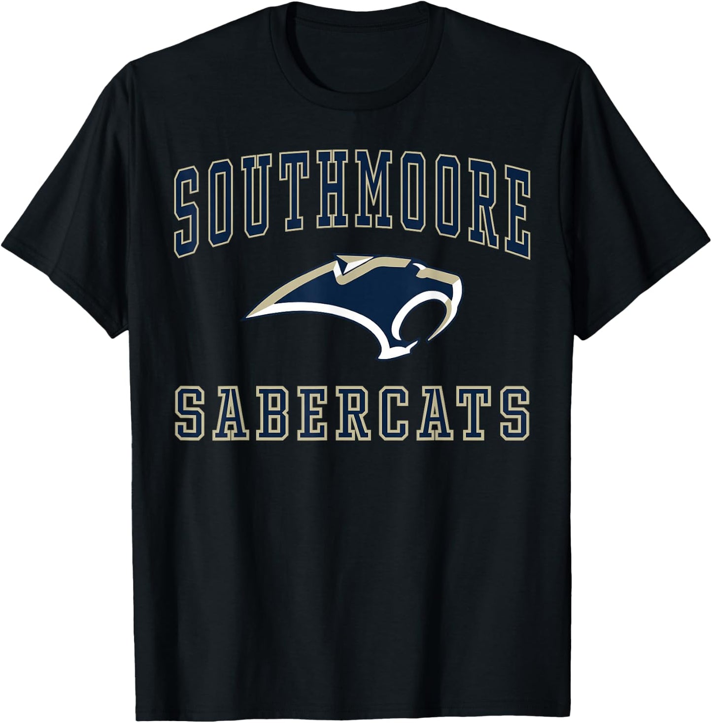 Southmoore High School Saber Cats C1 T-Shirt - T-Shirt | Black
