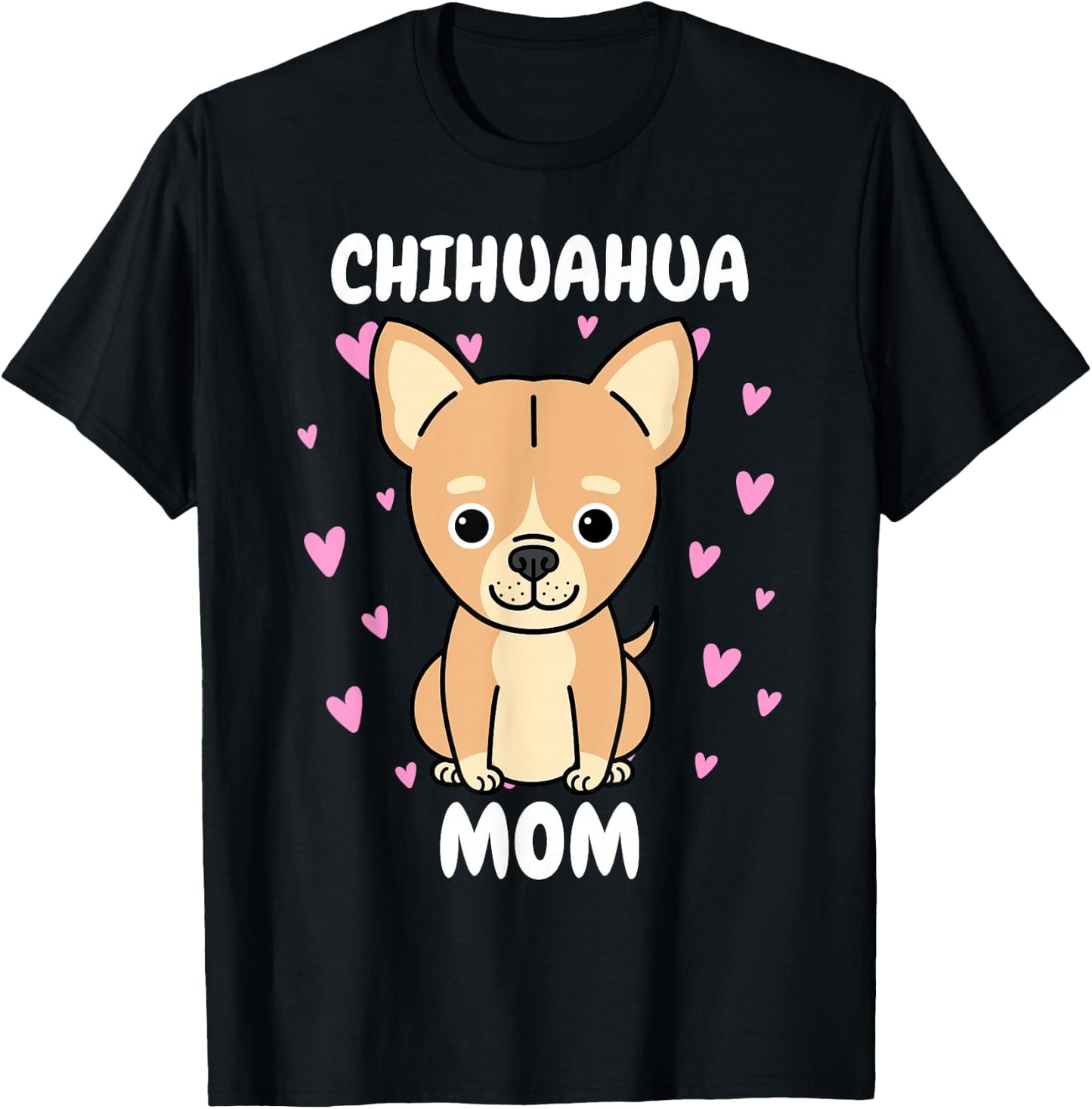 Chihuahua Mom Mummy Mama Mum Mommy Mother's Day Mother T-Shirt - T-Shirt | Black
