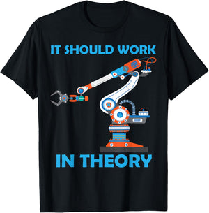 Cool Robotics Art Men Women Robotics Engineer Robot Lovers Small T-Shirt - T-Shirt | Black