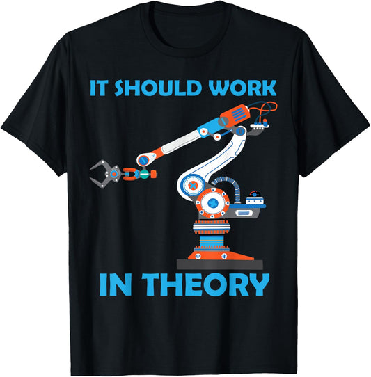 Cool Robotics Art Men Women Robotics Engineer Robot Lovers Small T-Shirt - T-Shirt | Black