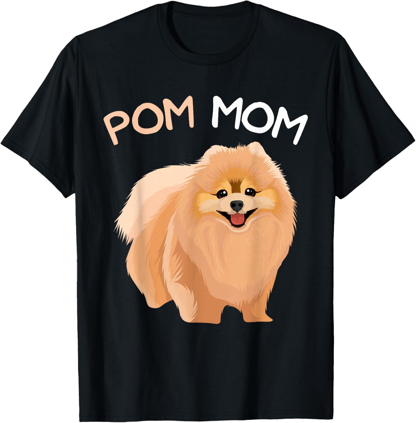 Pomeranian Pom Mom Pomeranian Mama Woman T-Shirt - T-Shirt | Black