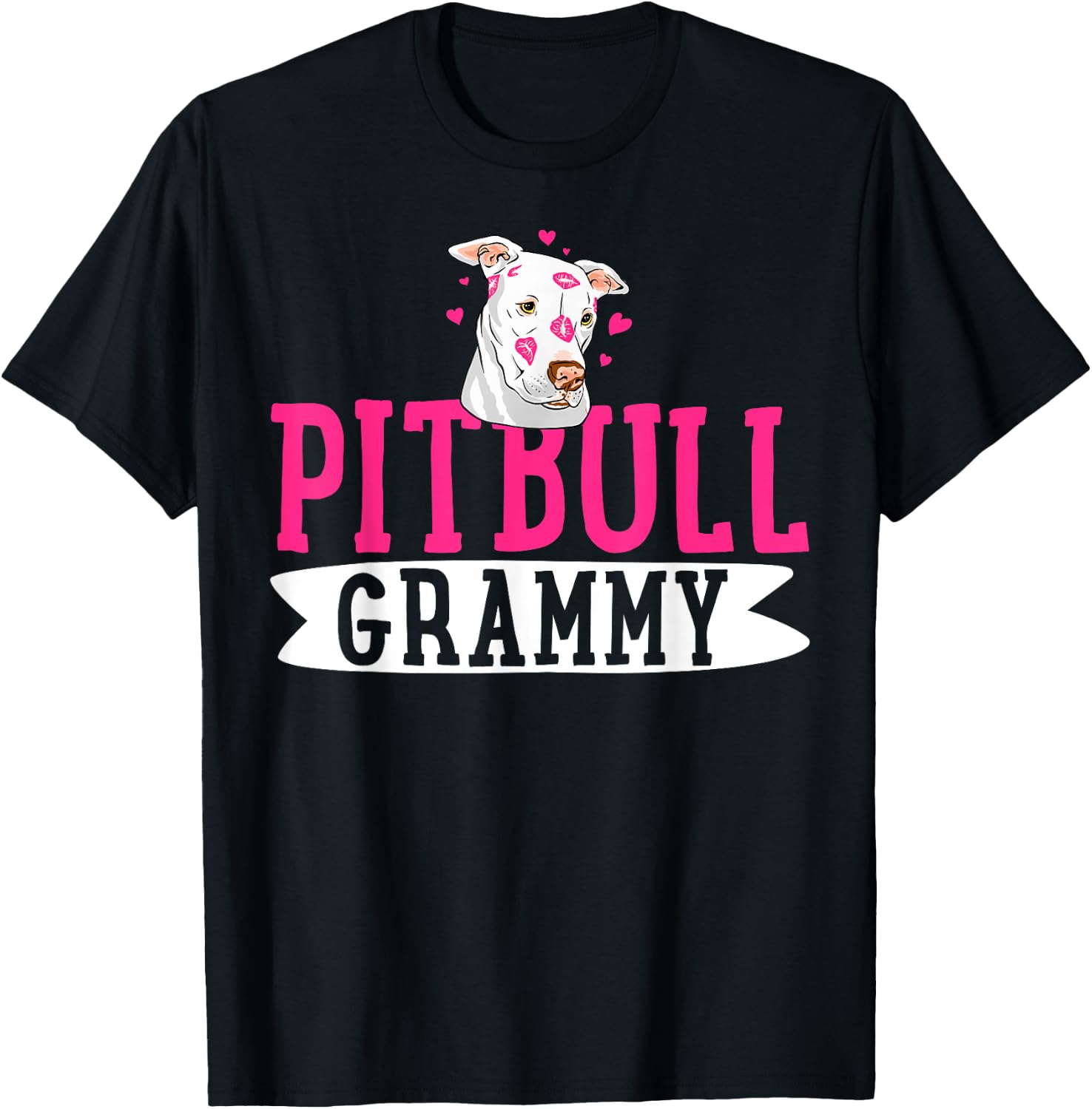 Pitbull Grammy Pit Bull Terrier Dog Pibble Mother's Day T-Shirt - T-Shirt | Black