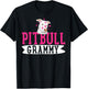 Pitbull Grammy Pit Bull Terrier Dog Pibble Mother's Day T-Shirt - T-Shirt | Black