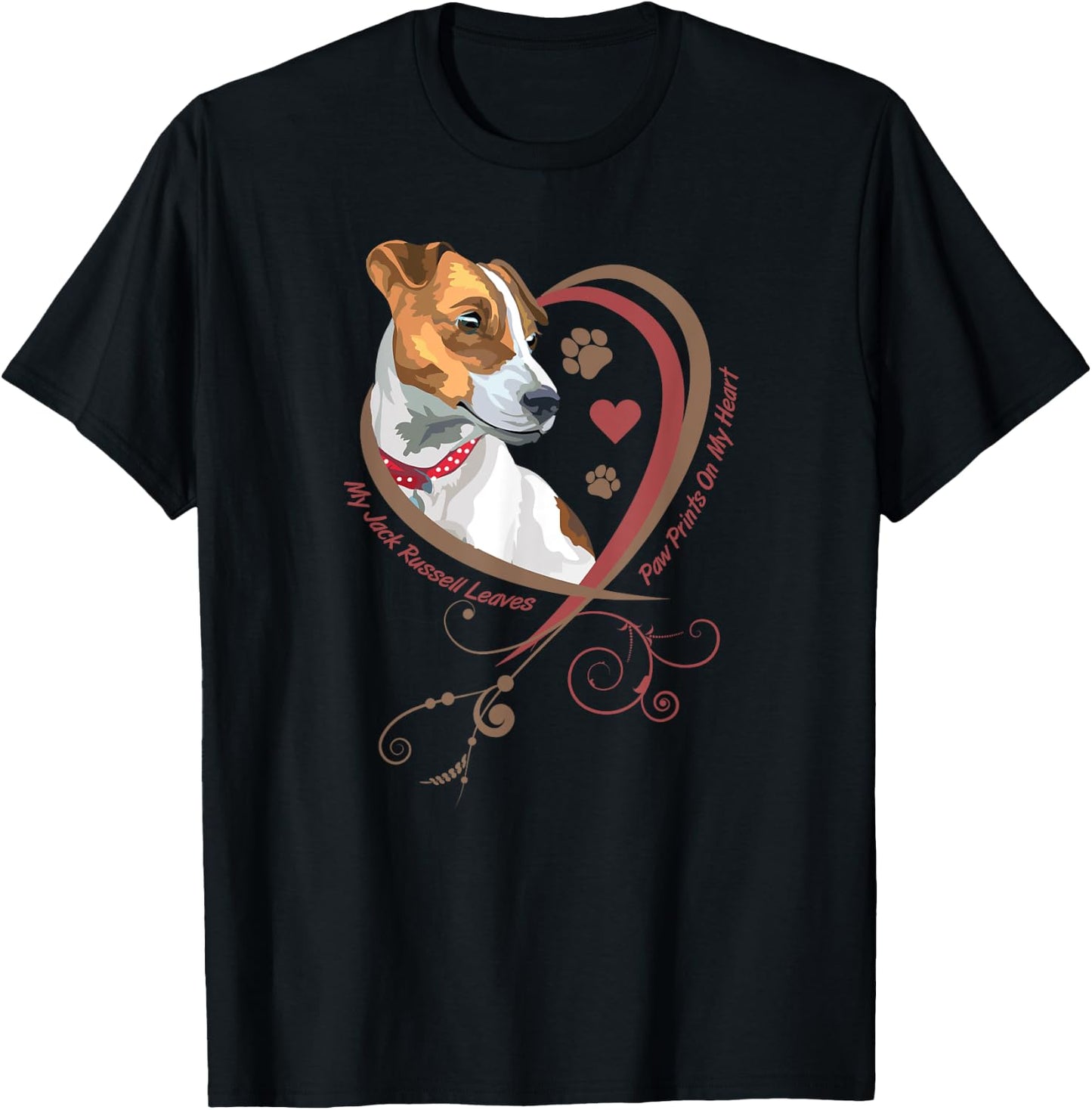 Womans Jack Russell Terrier Shirt Parson Russell Terrier Dog T-Shirt - T-Shirt | Black
