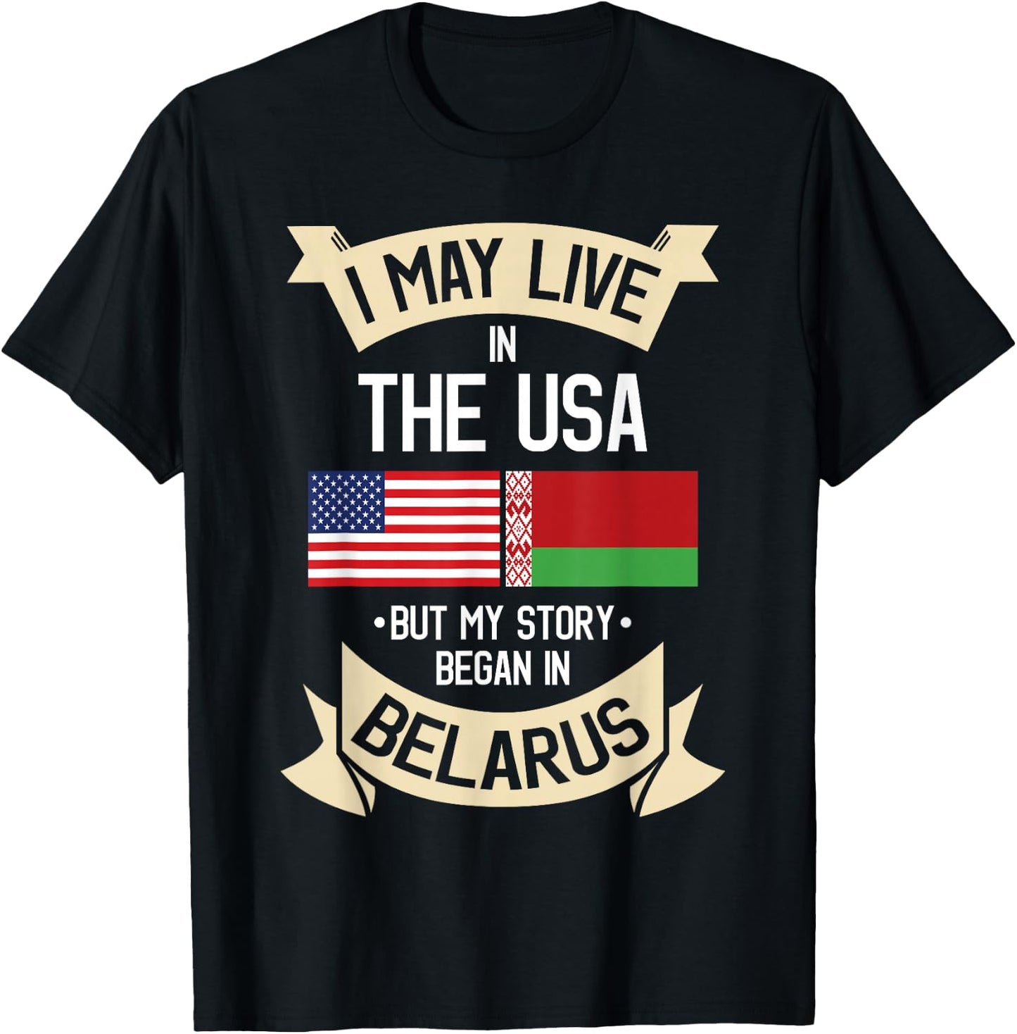 Belarusian Belarus Gift People from Belarus T-Shirt - T-Shirt | Black