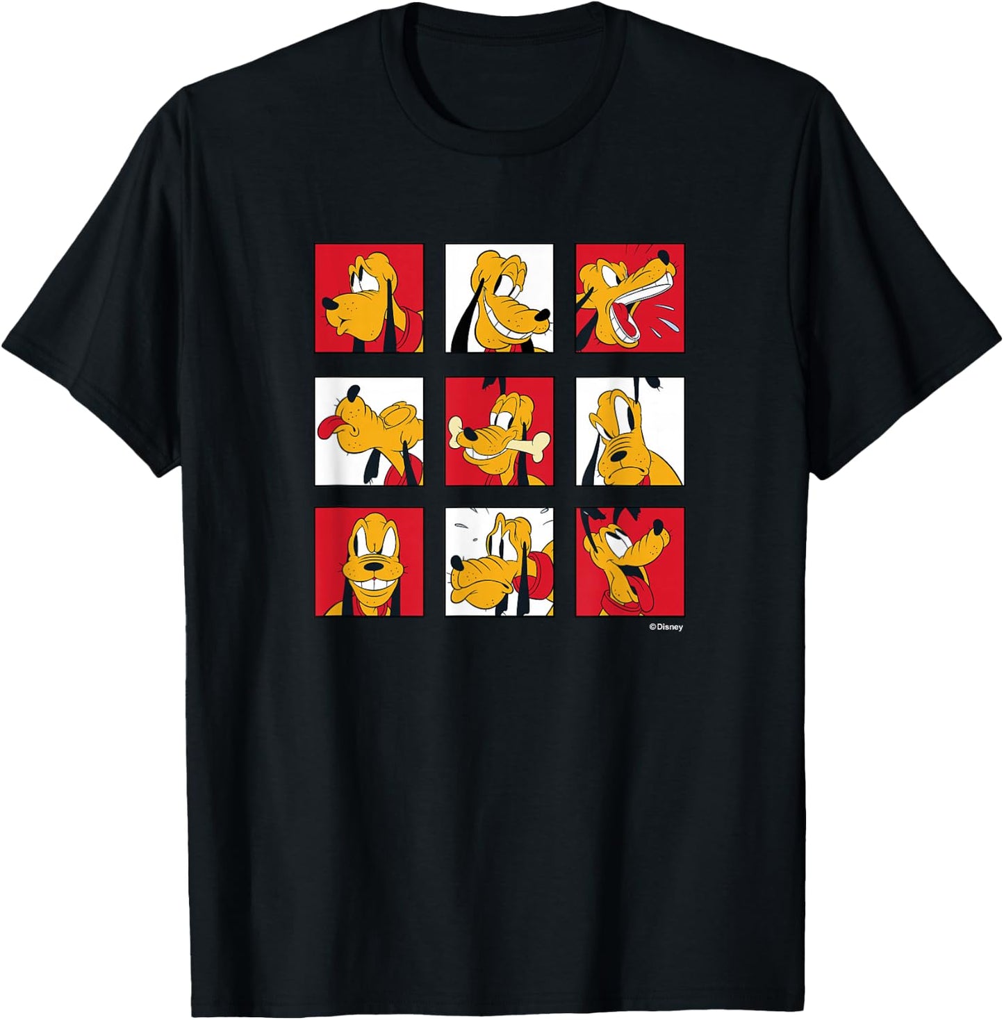 Pluto Grid of Emotions T-Shirt - T-Shirt | Black