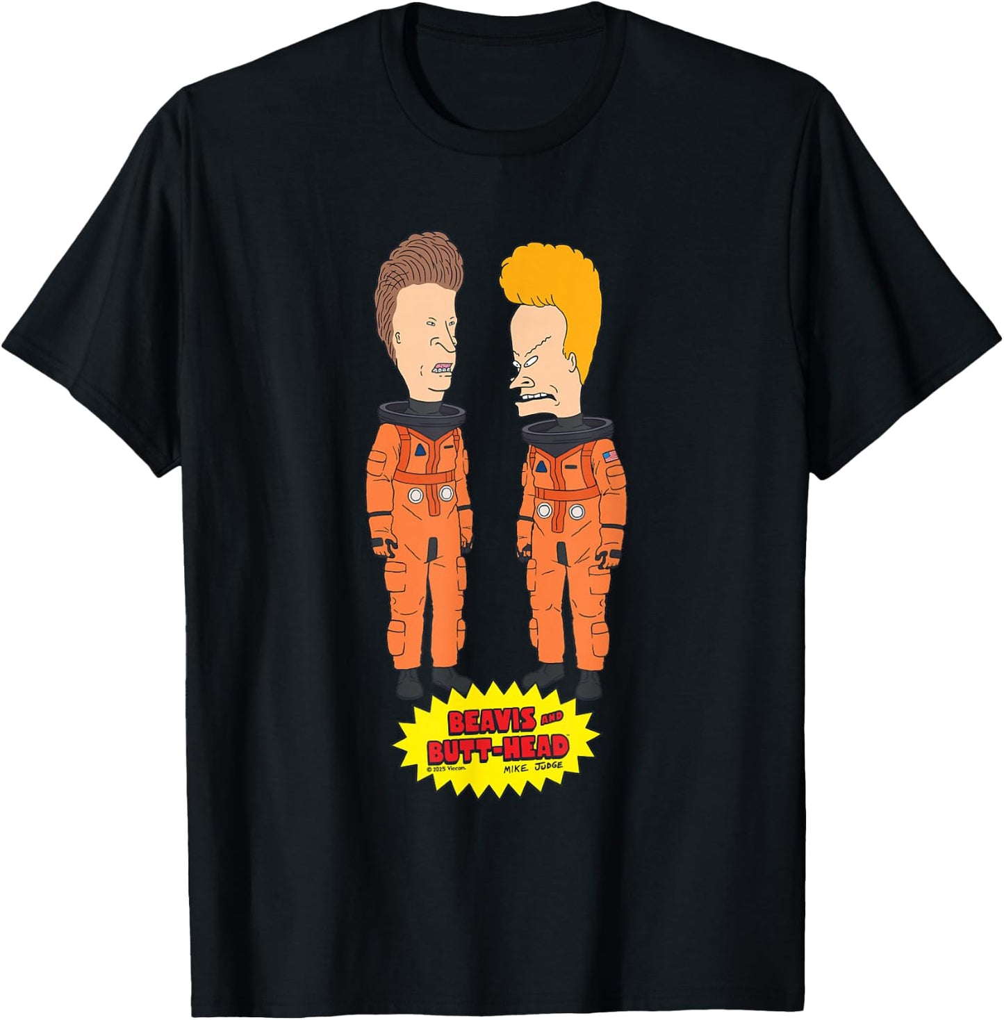 Beavis & Butt-Head Do The Universe Space Astronauts T-Shirt - T-Shirt | Black