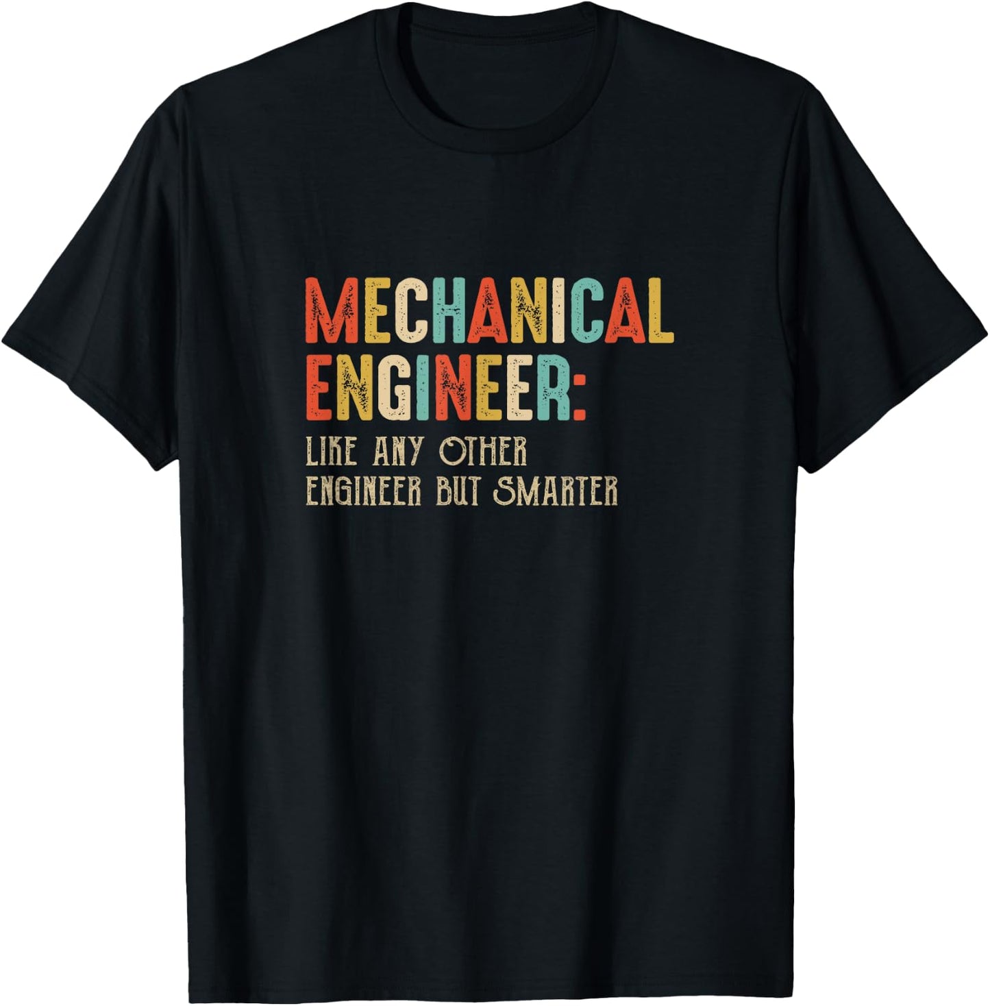 Funny Mechanical Engineer Engineering Students Vintage T-Shirt - T-Shirt | Black