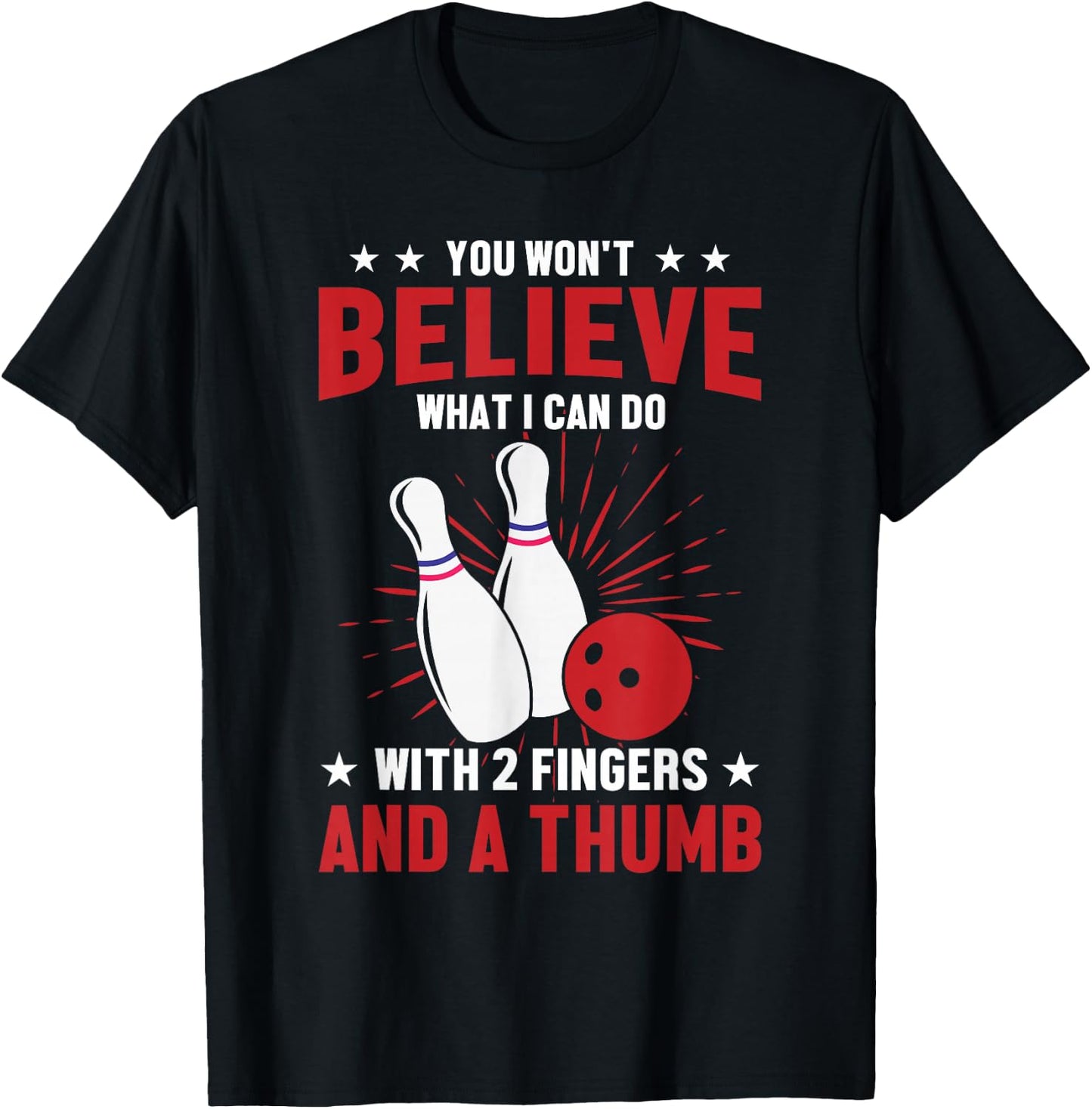 Bowler Sport Quotes Funny Bowling Lover T-Shirt - T-Shirt | Black
