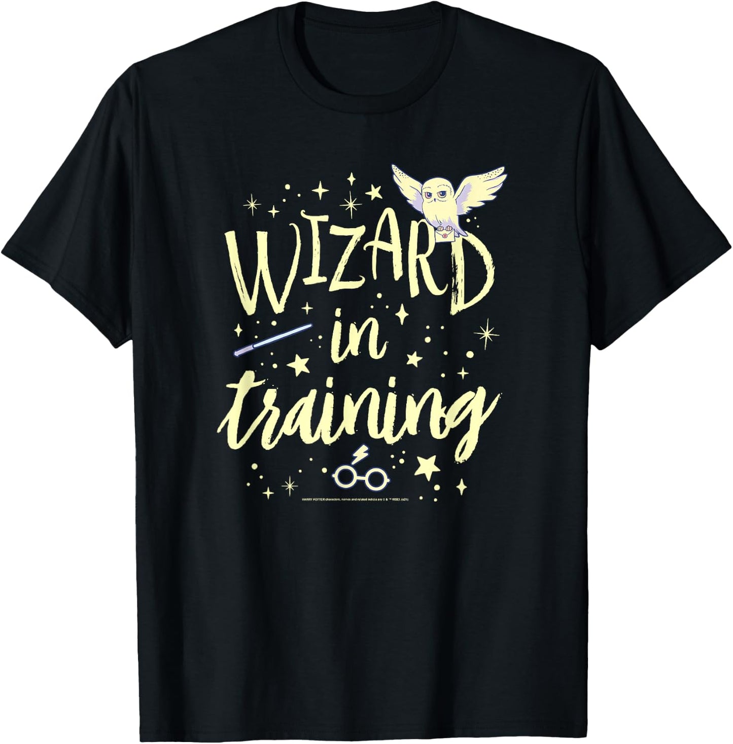 Harry Potter Wizard in Training Text Stack T-Shirt - T-Shirt | Black
