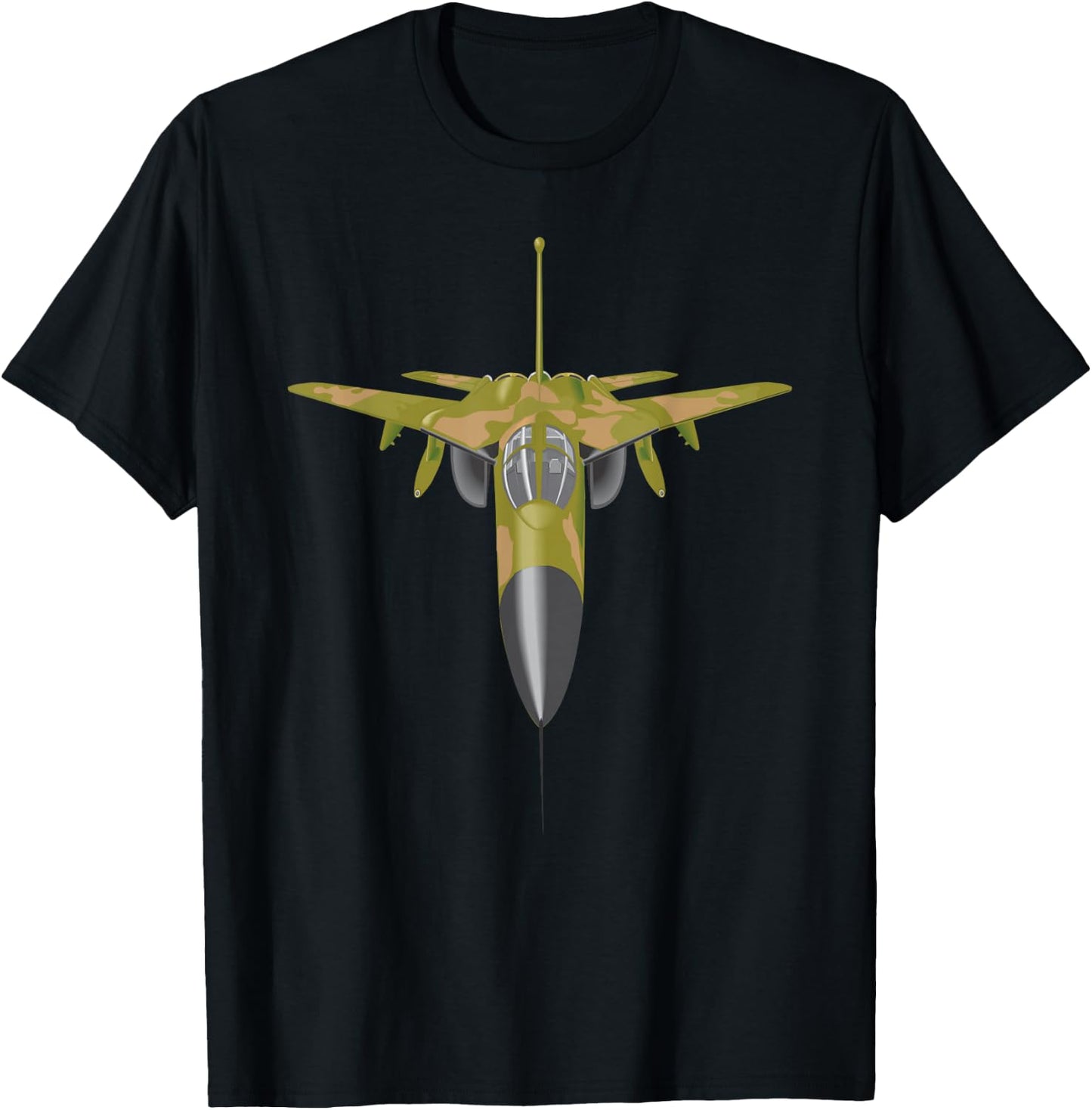 F-111 Aardvark Jet Military Supersonic Airplane T-Shirt - T-Shirt | Black