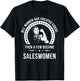 Saleswoman Shirts | Saleswoman T-Shirt - T-Shirt | Black
