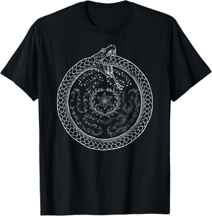 Hecate Wheel Ouroboros Goddess Hekate Witch Magick Gifts T-Shirt - T-Shirt | Black