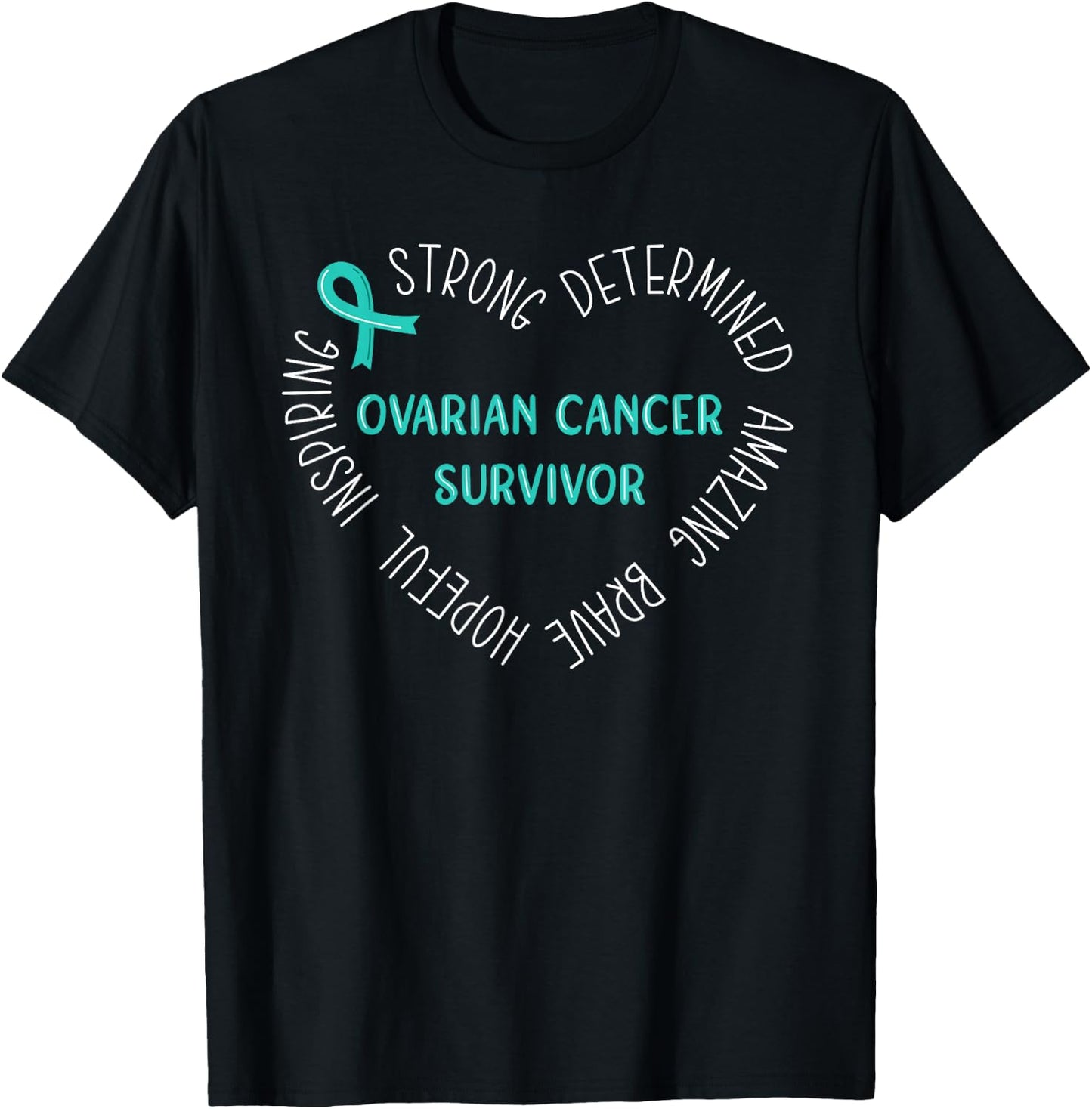Ovarian Cancer Survivor T-Shirt - T-Shirt | Black