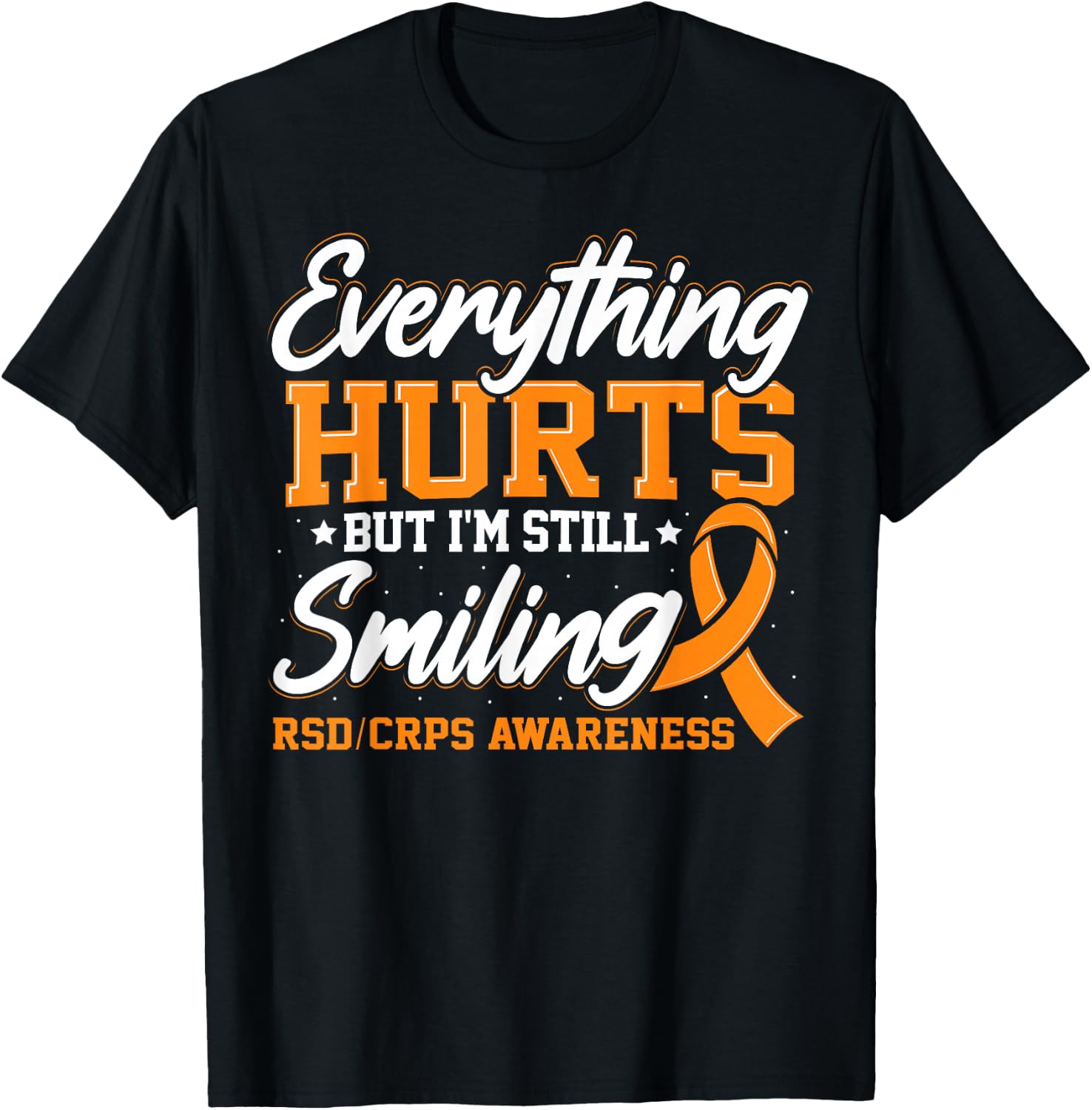CRPS Complex Regional Pain Syndrome Awareness Novelty T-Shirt - T-Shirt | Black