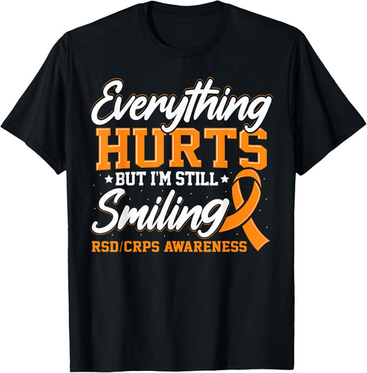 CRPS Complex Regional Pain Syndrome Awareness Novelty T-Shirt - T-Shirt | Black
