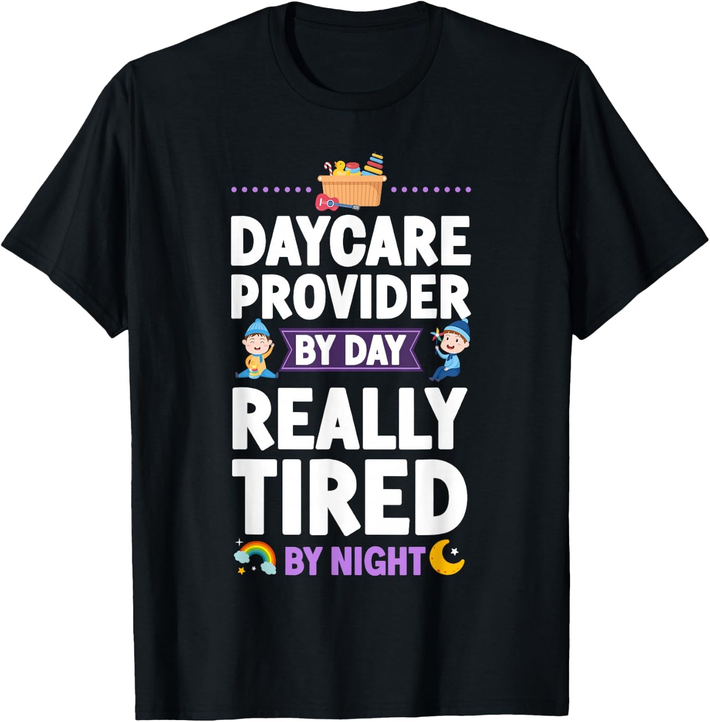 Childcare Daycare Provider Teacher Babysitter Daycare T-Shirt - T-Shirt | Black