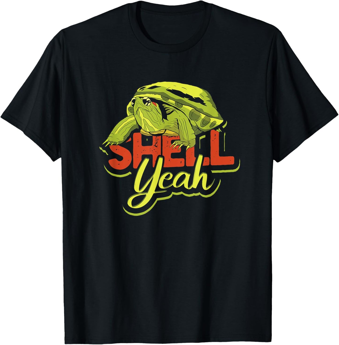 Shell Yeah - Cute Tortoise and Sea Turtle Lover T-Shirt - T-Shirt | Black